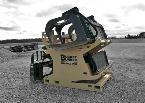 skid steer attachment storage rack|bucket bunker skid steer attachment.